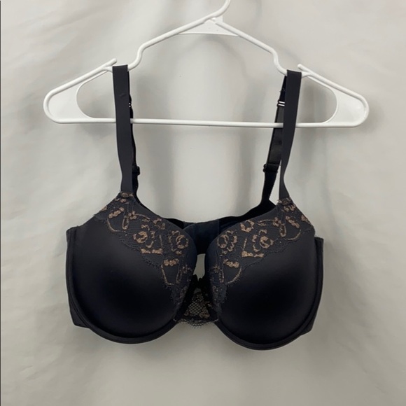 Ambrielle Womens Dark Gray 40DD Push Up Demi Bra - Picture 1 of 11